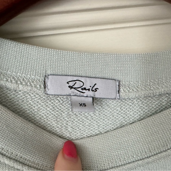 Rails Reeves Sweatshirt - Aqua Dip Dye - Picture 10 of 12